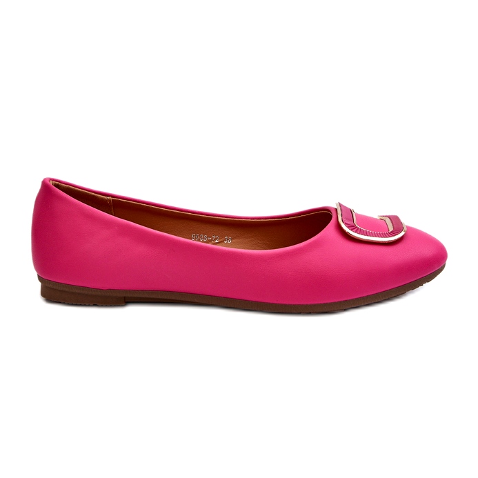 Day-Vine Balerini din Piele Eco Fuchsia Cu Decorat roz