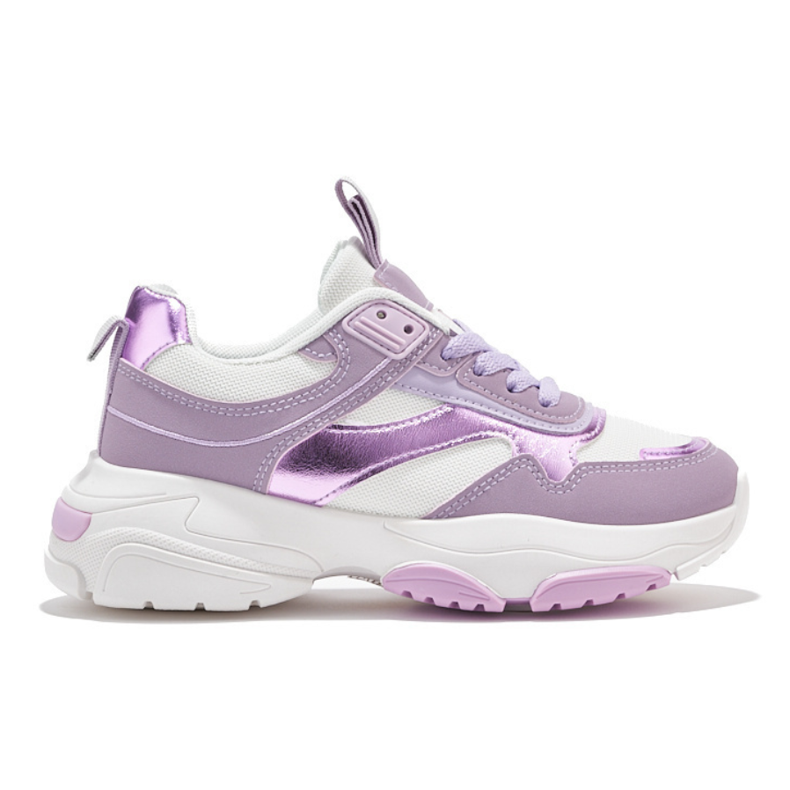 Pantofi sport de dama liliac cu talpa groasa violet