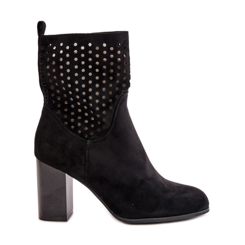 Botine De Dama Pe Toc Inalt, Inchise Cu Fermoar, Meriadna Neagra negru Botine De Dama Pe Toc Inalt, Inchise Cu Fermoar, Meriadna Neagra negru