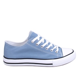 Adidasi clasici de dama Basic Jeans albastru