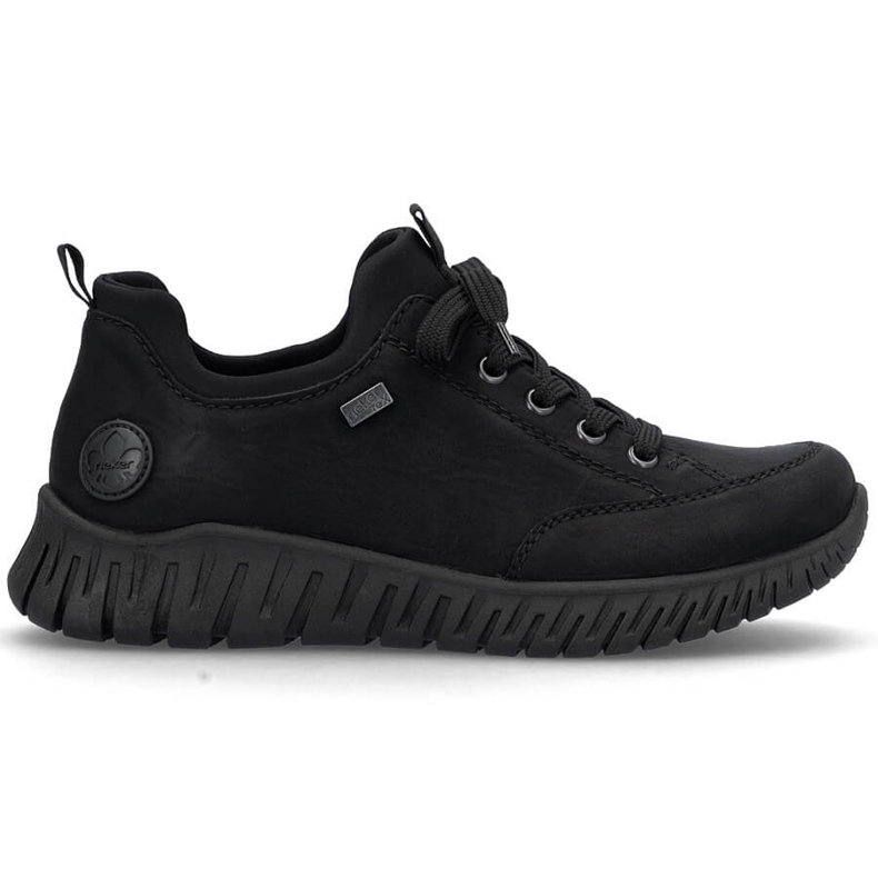 Pantofi negri de damă, impermeabili și confortabili, Rieker M5352-00 negru Pantofi negri de damă, impermeabili și confortabili, Rieker M5352-00 negru