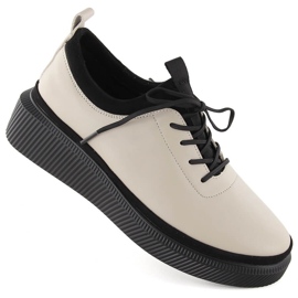 Pantofi slip-on damă din piele bej T.Sokolski J23-705 Pantofi slip-on damă din piele bej T.Sokolski J23-705