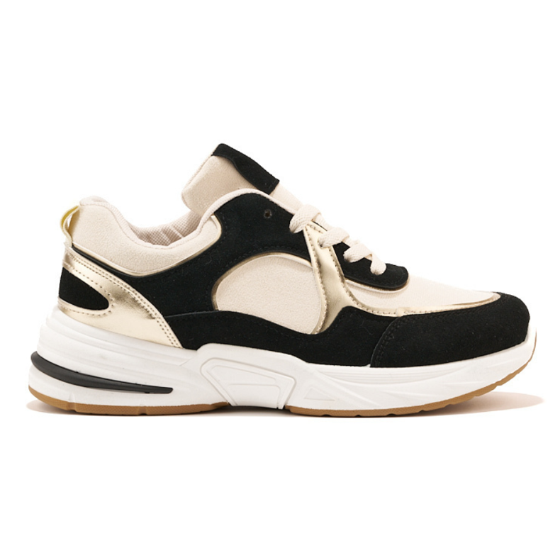 Adidași negri și bej cu talpă groasă alb Adidași negri și bej cu talpă groasă alb