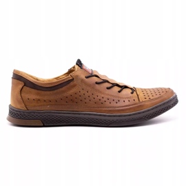 Polbut Pantofi barbati din piele K22P camel maro