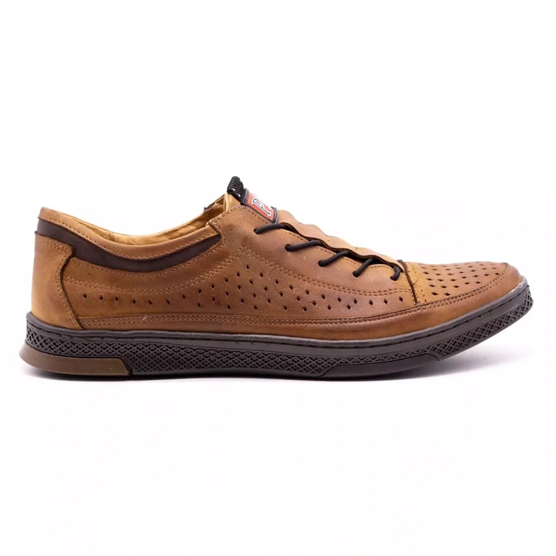 Polbut Pantofi barbati din piele K22P camel maro