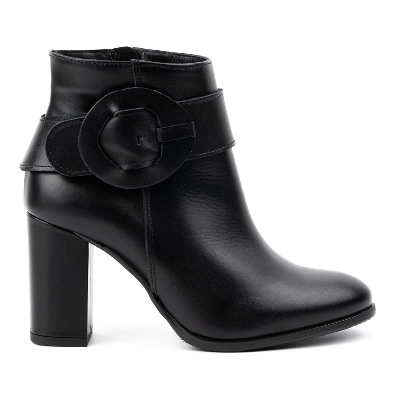 Olivier Botine de dama piele 1046, negre negru
