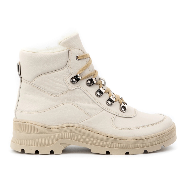 Olivier Cizme de iarna din piele izolata de dama 1050, bej