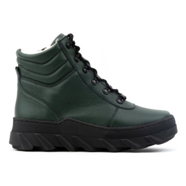 WASAK Cizme de iarnă din piele de damă 0697W verde WASAK Cizme de iarnă din piele de damă 0697W verde