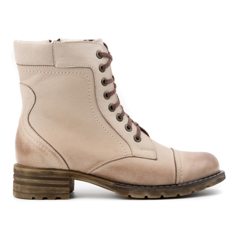 Olivier Cizme de dama piele, cizme de iarna izolate, 226BB, bej