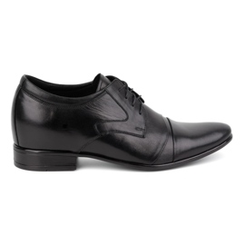 Olivier Pantofi eleganti din piele pentru barbati P12, negri negru Olivier Pantofi eleganti din piele pentru barbati P12, negri negru