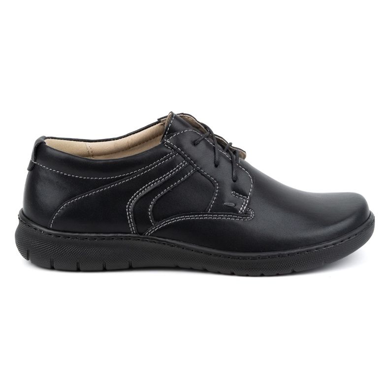 Olivier Pantofi de dama din piele 0819 neagra negru