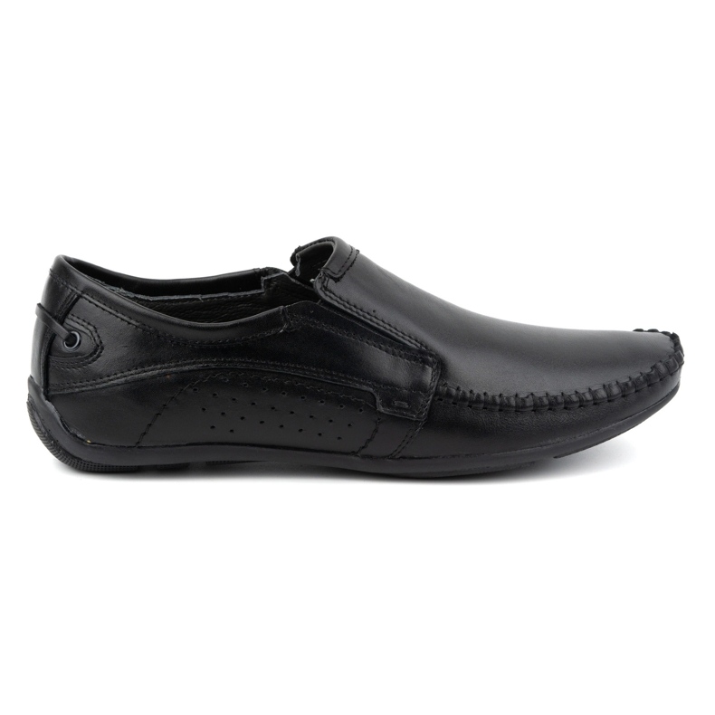 Olivier Mocasini pentru bărbați din piele slip-on 4206 negru