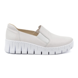WASAK Pantofi de dama din piele, pantofi slip-on 0721W, alb WASAK Pantofi de dama din piele, pantofi slip-on 0721W, alb