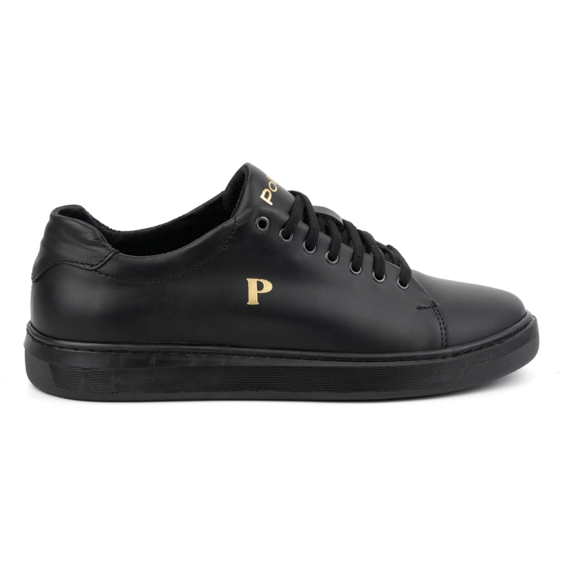 Tenisi barbati piele POLBUT 2127 negri negru