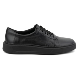 KOMODO Pantofi casual barbati din piele 910/2 negru KOMODO Pantofi casual barbati din piele 910/2 negru
