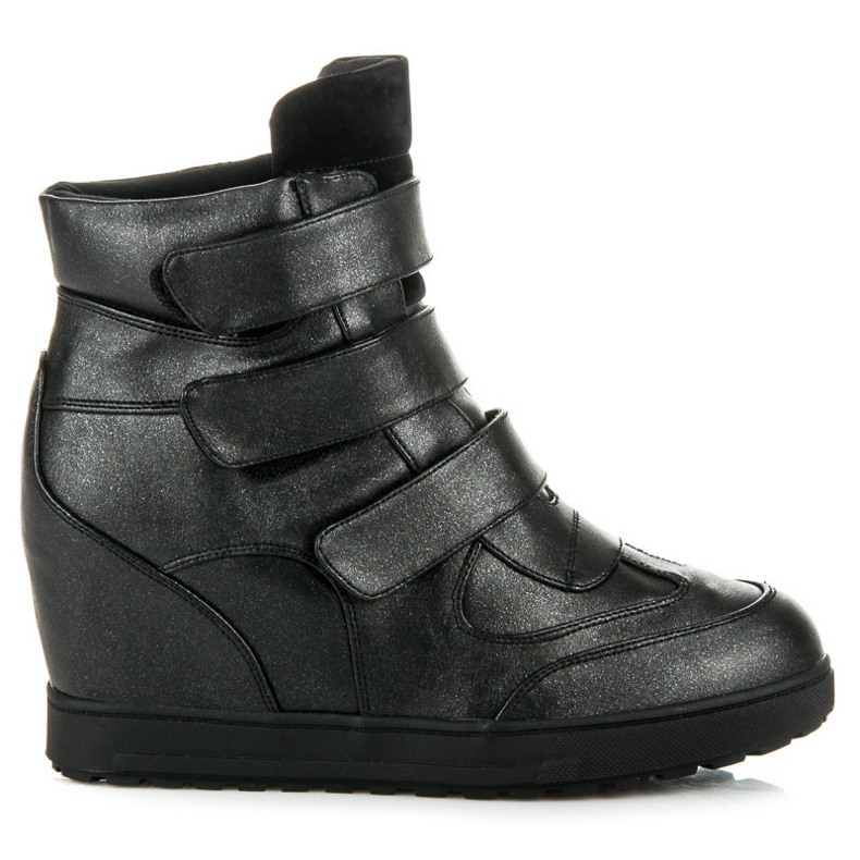 J. Star Adidași cu pană înaltă negru