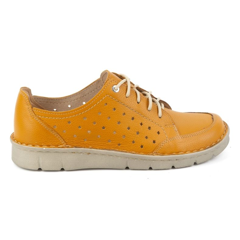 Kampol Pantofi dama piele 403/83 portocaliu portocale
