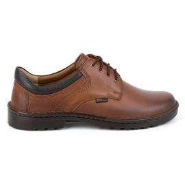 Kampol Pantofi casual barbati din piele 11/C1 maro Kampol Pantofi casual barbati din piele 11/C1 maro