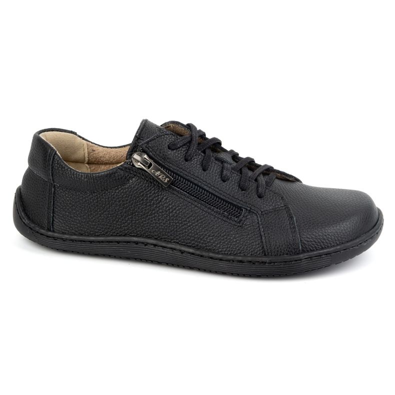 Olivier Pantofi de dama minimalisti din piele descult model 1243 negri negru Olivier Pantofi de dama minimalisti din piele descult model 1243 negri negru