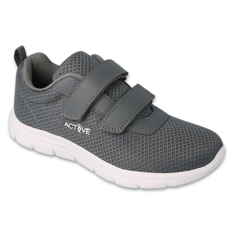 Sporturi de tineret Befado fixate cu Velcro 517D024 Grey gri