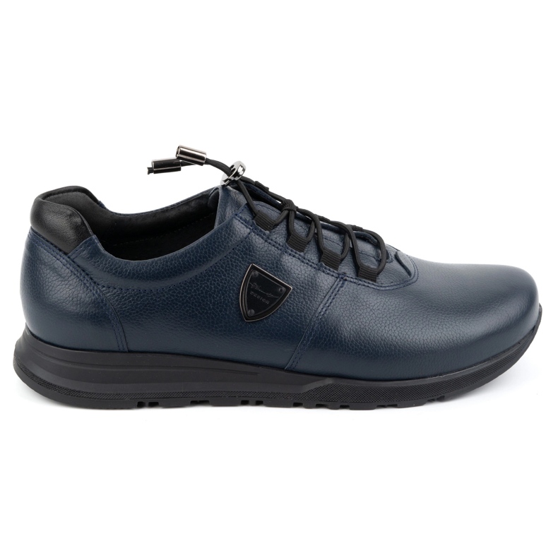 Kampol Pantofi barbati piele CAMPOL 25/63 bleumarin albastru
