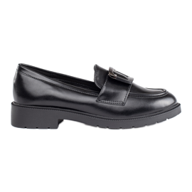Goodin Mocasini de dama negre cu catarama negru Goodin Mocasini de dama negre cu catarama negru