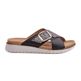 Flip-flops de damă confortabili cu cataramă Inblu CN000032 Negru Flip-flops de damă confortabili cu cataramă Inblu CN000032 Negru