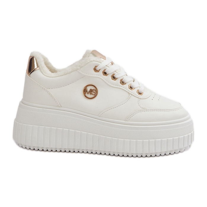 Pantofi sport izolați de damă cu talpă groasă, alb Ardiela Pantofi sport izolați de damă cu talpă groasă, alb Ardiela