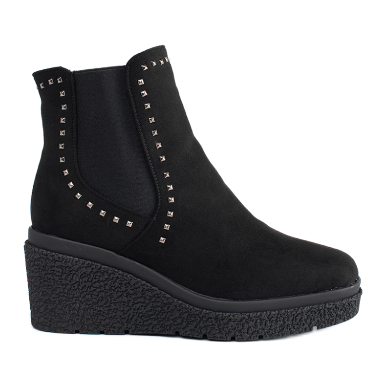 Cizme negre din piele intoarsa negru Cizme negre din piele intoarsa negru