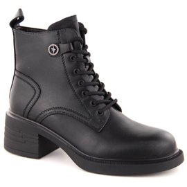Cizme de dama piele, usor izolate, negre Vinceza 91107 negru Cizme de dama piele, usor izolate, negre Vinceza 91107 negru
