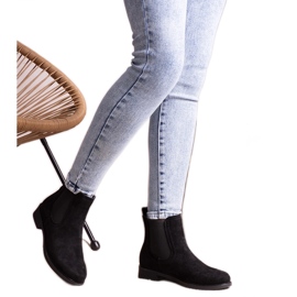Botine negre Slip-on de Szamiran negru