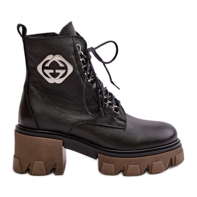 Zazoo 60376 Cizme din piele cu fermoar, negre negru Zazoo 60376 Cizme din piele cu fermoar, negre negru