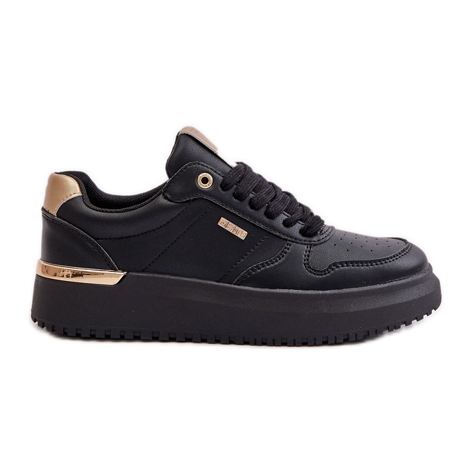 Pantofi de damă pe platforma Big Star OO274758 HI-POLY System Black negru