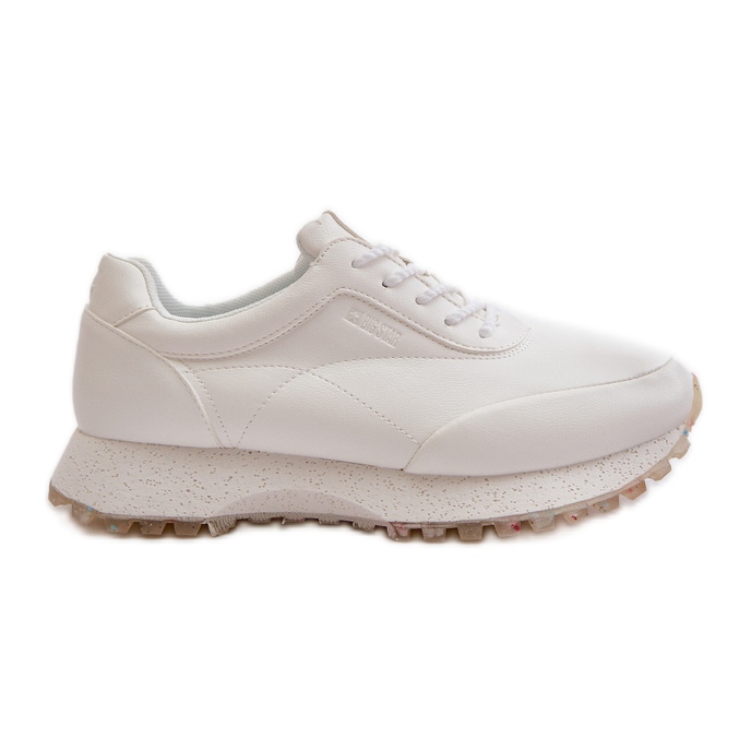 Pantofi de damă Pantofi sport din piele ecologică Big Star OO274023 Hi-Poly System White alb