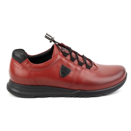 Kampol Pantofi barbati piele CAMPOL 25/39 rosu roșu Kampol Pantofi barbati piele CAMPOL 25/39 rosu roșu