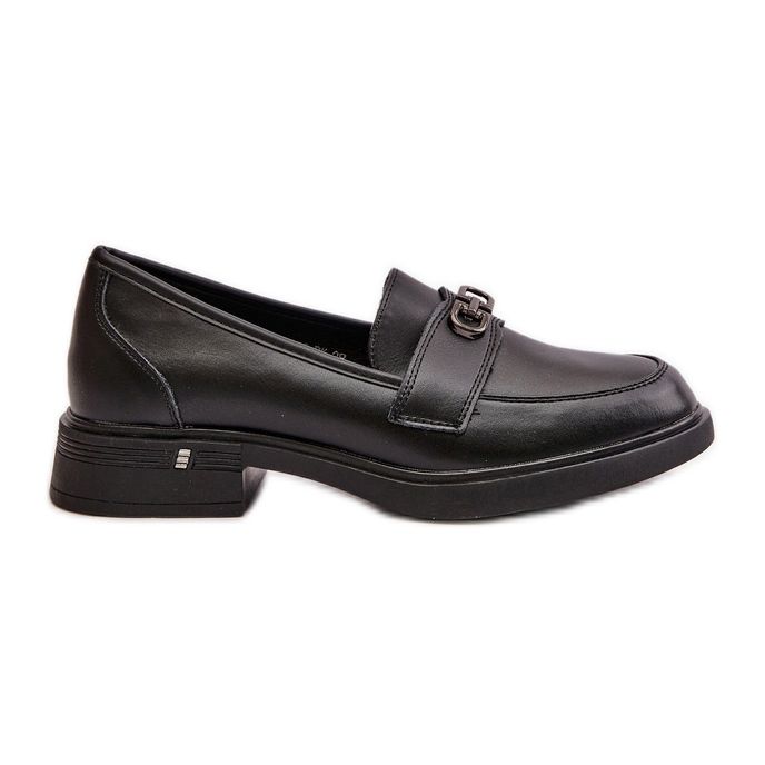 Mocasini de dama din piele naturala Black Vinceza 58409 negru
