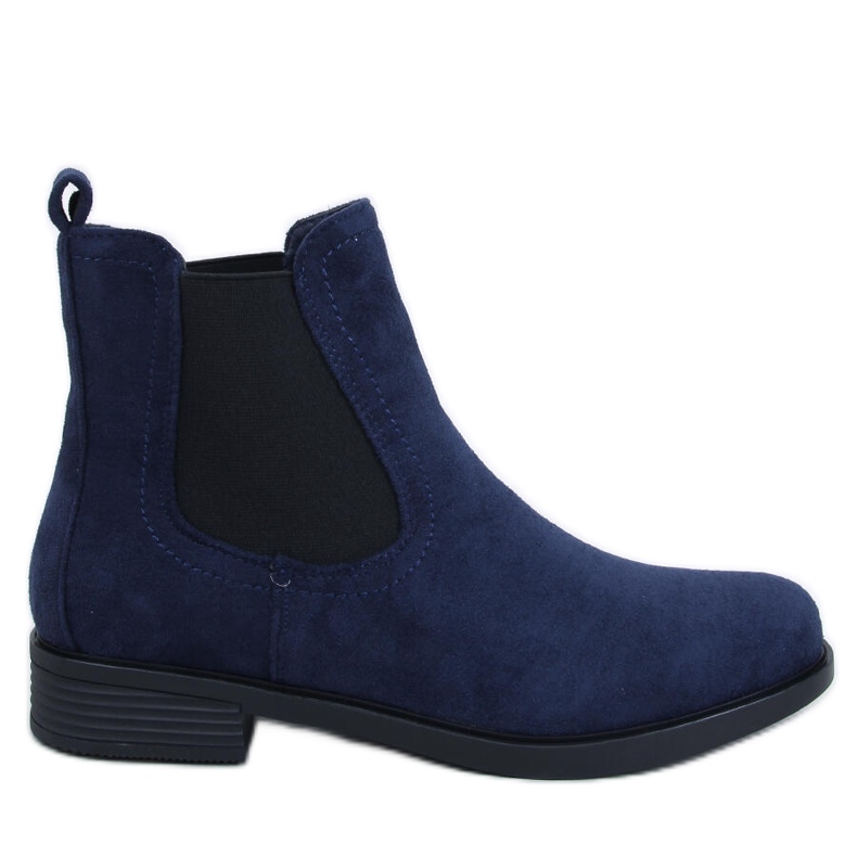Cizme Chelsea din piele intoarsa cu cauciuc Terra Navy albastru Cizme Chelsea din piele intoarsa cu cauciuc Terra Navy albastru
