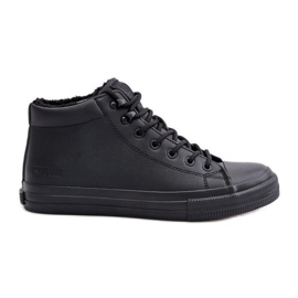 Pantofi izolați pentru bărbați din piele ecologică Big Star OO174607 Negru Pantofi izolați pentru bărbați din piele ecologică Big Star OO174607 Negru