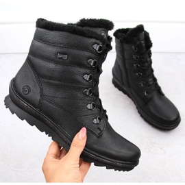 Rieker Cizme izolate piele Remonte W RKR629B negre negru Rieker Cizme izolate piele Remonte W RKR629B negre negru