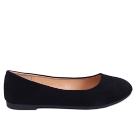 Balerini clasici din piele intoarsa Sessa Black negru Balerini clasici din piele intoarsa Sessa Black negru