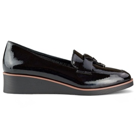 Pompe latente negre cu pană joasă negru Pompe latente negre cu pană joasă negru