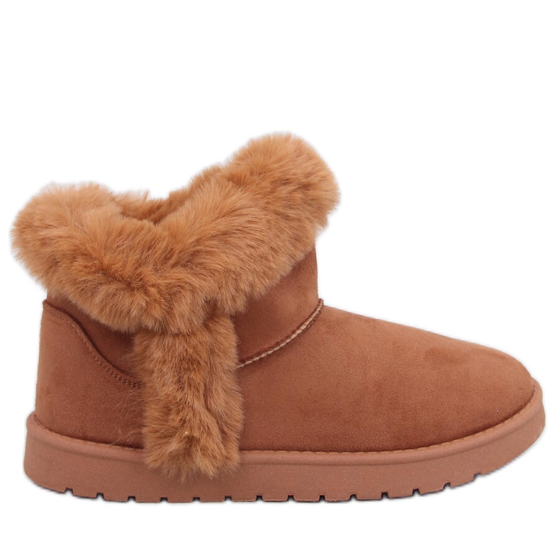 Cizme scurte Emus cu blana Sissoi Camel maro
