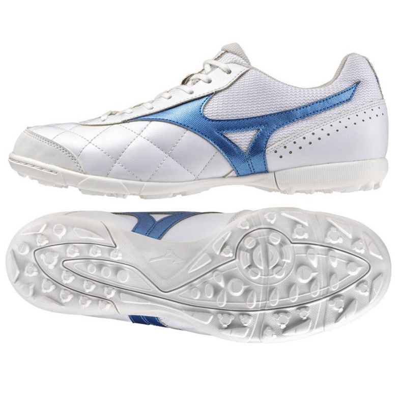 Pantofi de fotbal Mizuno Mrl Sala Club Tf Q1GB241602 alb