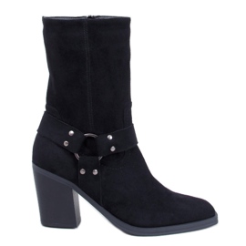 Hardin Cizme de cowboy din piele intoarsa neagra negru Hardin Cizme de cowboy din piele intoarsa neagra negru