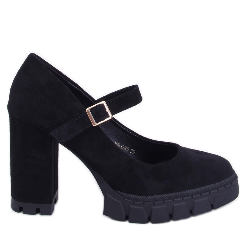 Pompe cu platformă cu curea Dresse Black negru