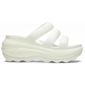 Șlapi Crocs Mega Crush Triple Strap 209842-0WV alb Șlapi Crocs Mega Crush Triple Strap 209842-0WV alb