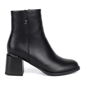 Goodin Botine clasice negre de dama negru Goodin Botine clasice negre de dama negru
