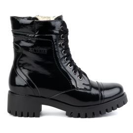 Olivier Ghete de dama din piele, izolate, 272BB, piele lacuita neagra negru Olivier Ghete de dama din piele, izolate, 272BB, piele lacuita neagra negru