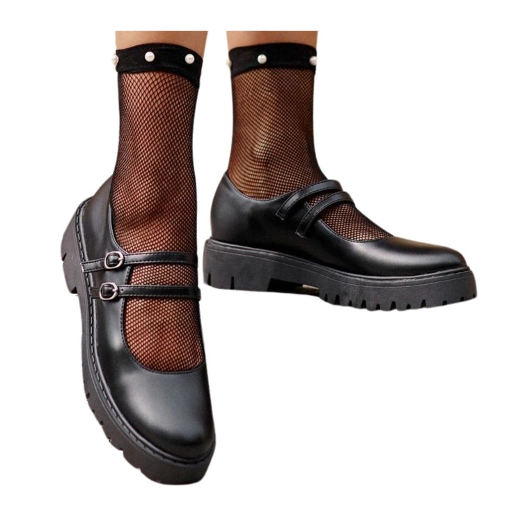 Pantofi dama cu bretele Negri Rialuna negru