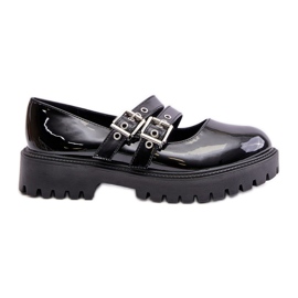 Pantofi De Dama Cu Bretele Terione Negre Lavete negru